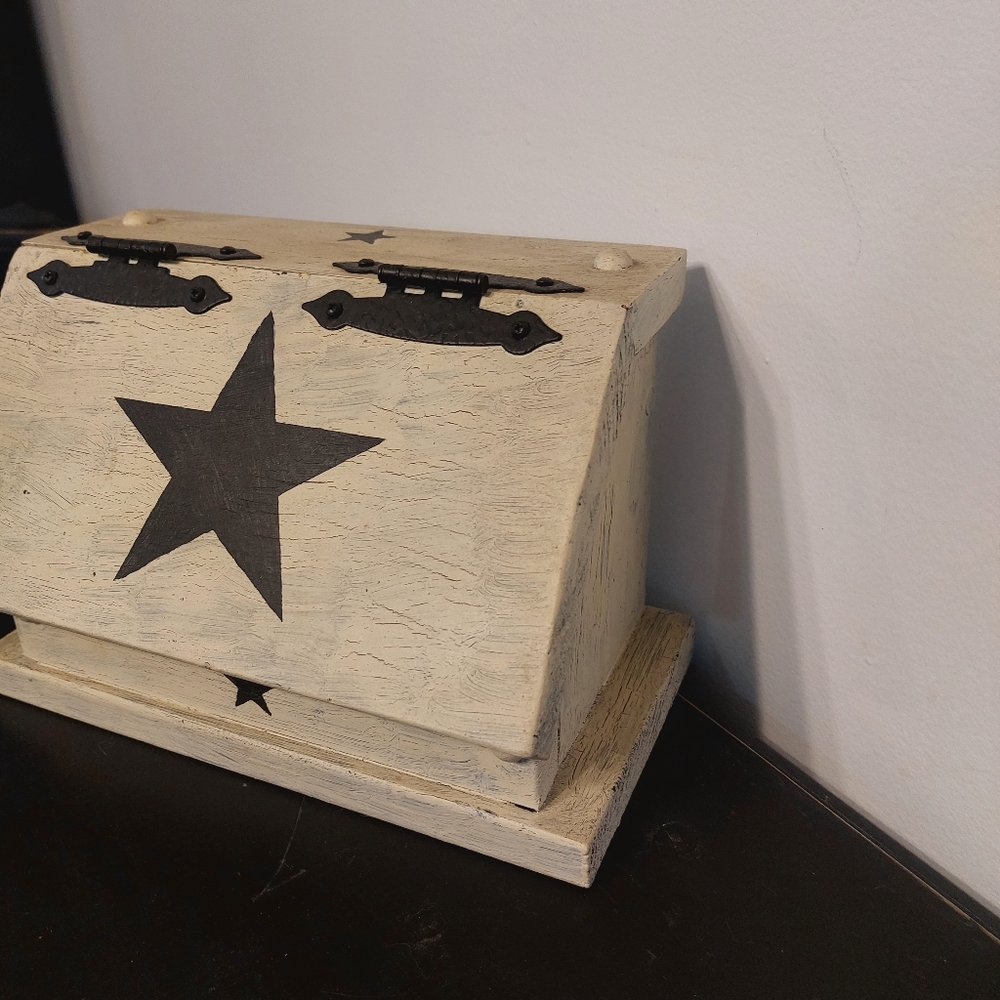 Rustic Wooden Recipe Box - Picture 5 of 9